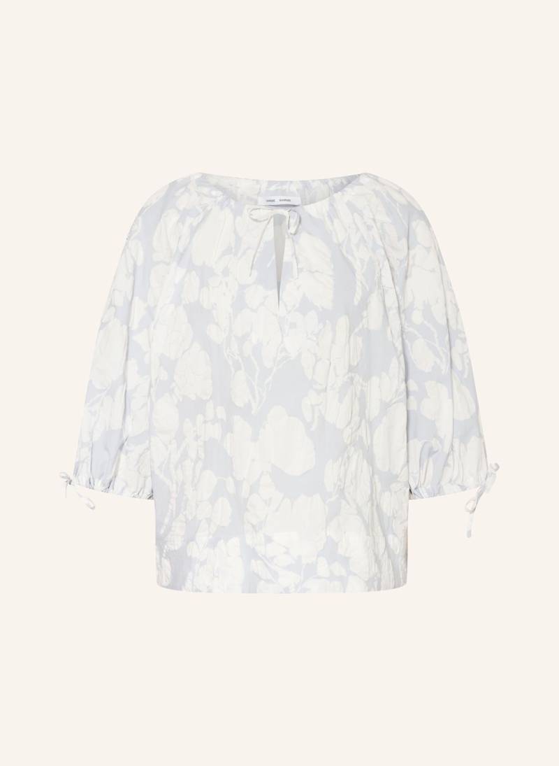 Samsøe  Samsøe Blusenshirt Samatera Mit 3/4-Arm blau von SAMSØE  SAMSØE