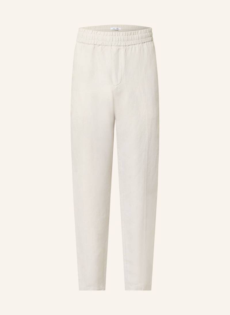 Samsøe  Samsøe Hose Smithy Slim Fit Mit Leinen weiss von SAMSØE  SAMSØE