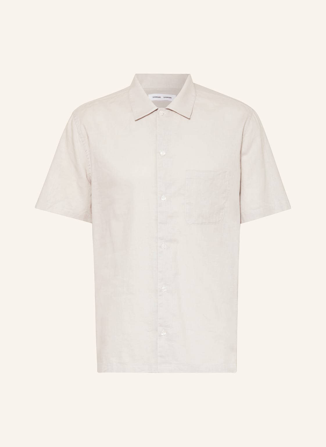 Samsøe Samsøe Kurzarm-Hemd Avan Comfort Fit grau Samsøe Samsøe Kurzarm-Hemd Avan Comfort Fit grau von SAMSØE SAMSØE