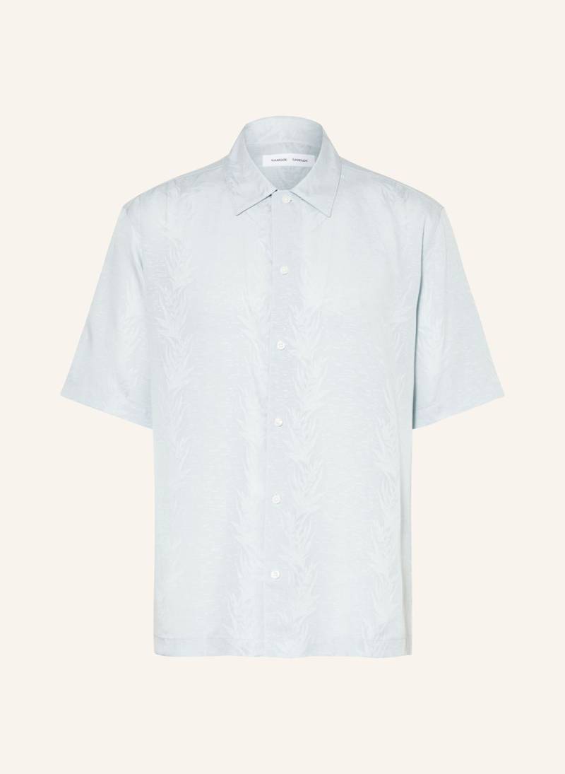 Samsøe  Samsøe Kurzarm-Hemd Saayo X Loose Fit blau von SAMSØE  SAMSØE