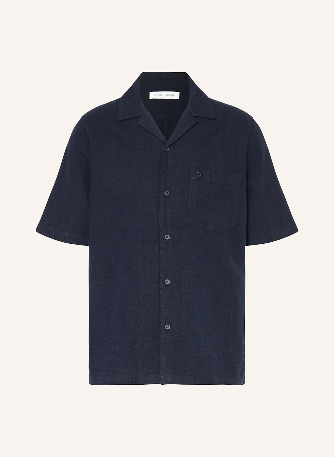 Samsøe Samsøe Resorthemd Saoscar Comfort Fit Aus Leinen blau Samsøe Samsøe Resorthemd Saoscar Comfort Fit Aus Leinen blau von SAMSØE SAMSØE