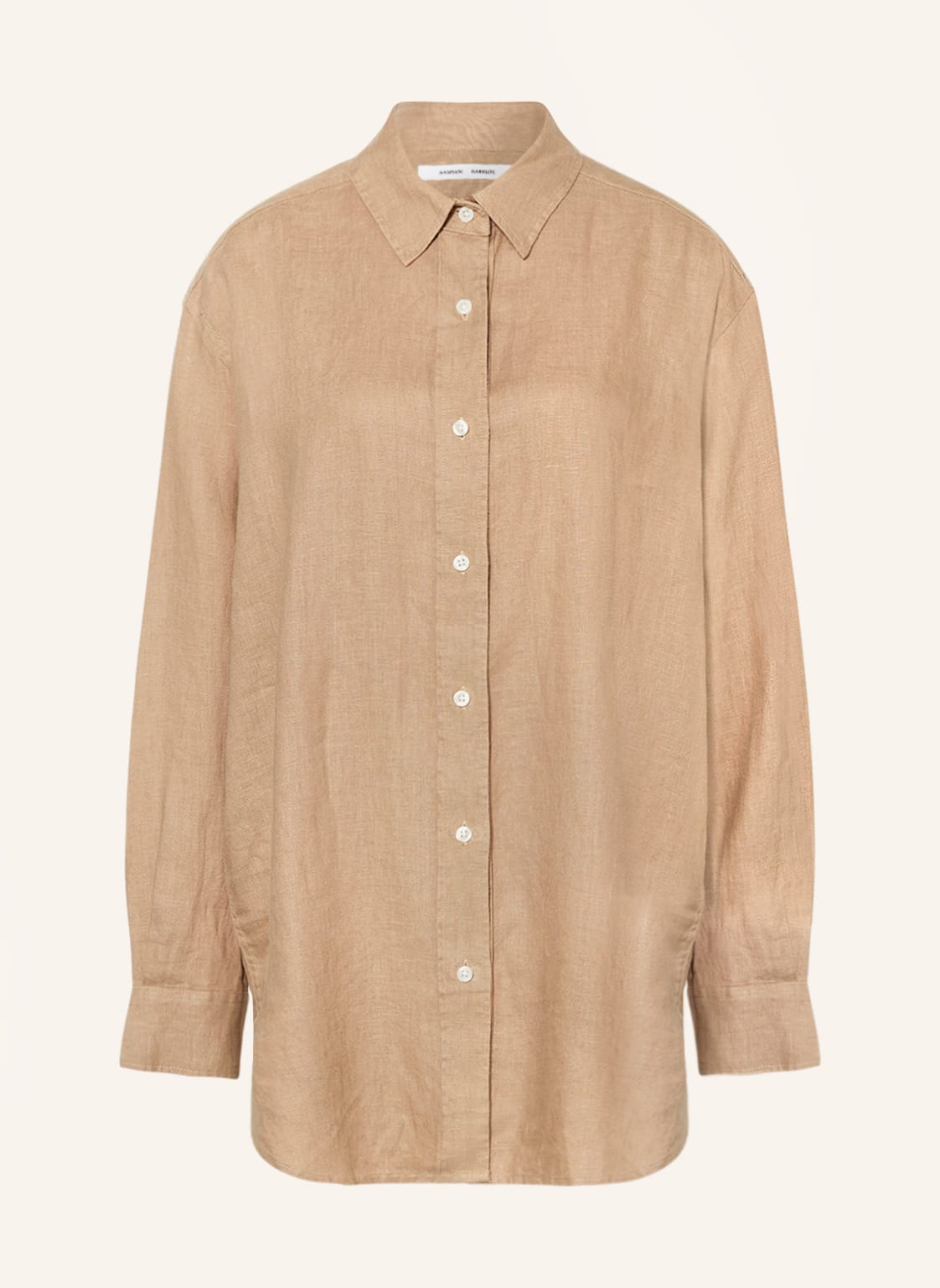 Samsøe Samsøe Oversized-Hemdbluse Salova Aus Leinen braun Samsøe Samsøe Oversized-Hemdbluse Salova Aus Leinen braun von SAMSØE SAMSØE