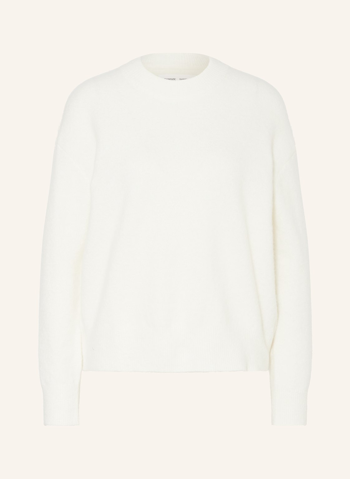 Samsøe  Samsøe Pullover Anour Mit Merinowolle Und Alpaka weiss von SAMSØE  SAMSØE