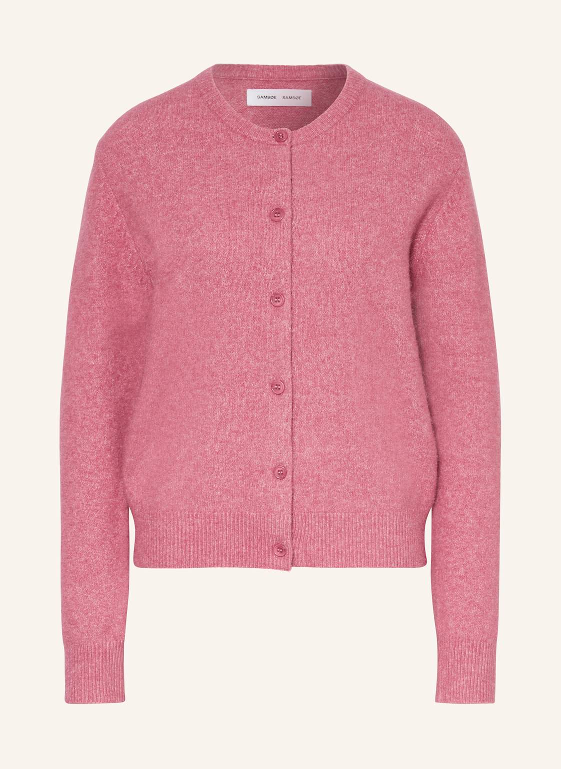 Samsøe Samsøe Strickjacke Nor Mit Alpaka rosa Samsøe Samsøe Strickjacke Nor Mit Alpaka rosa von SAMSØE SAMSØE
