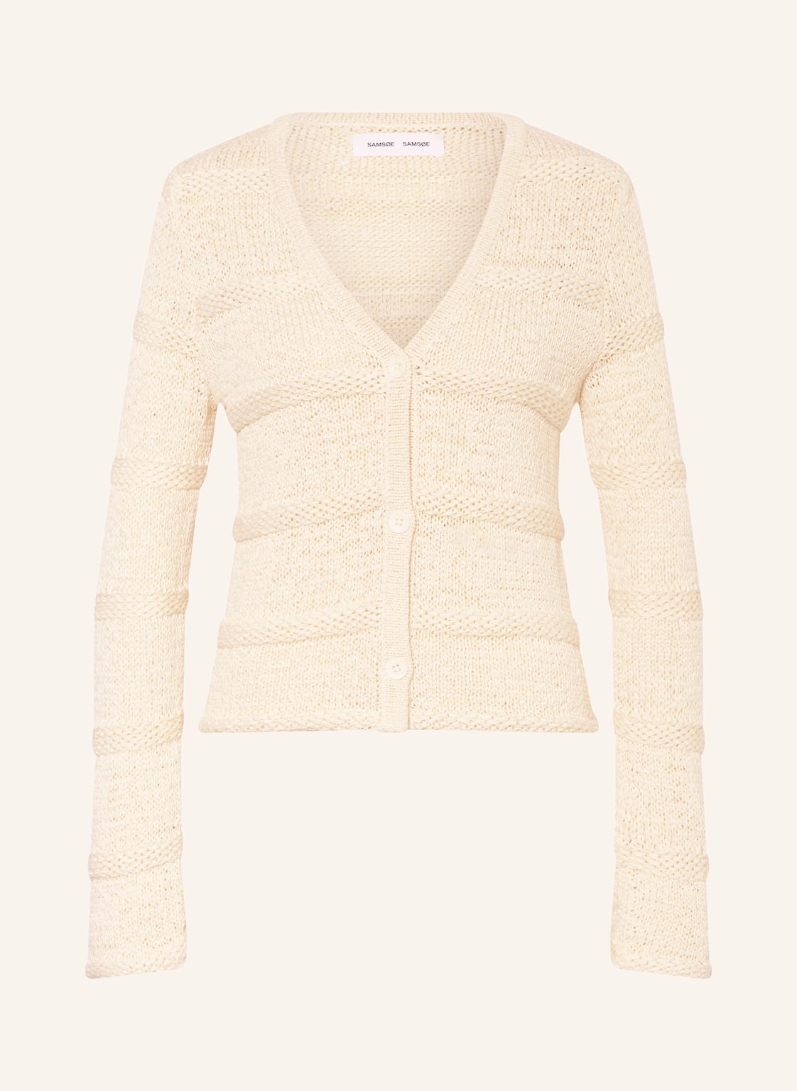 Samsøe  Samsøe Strickjacke Sanettie weiss von SAMSØE  SAMSØE