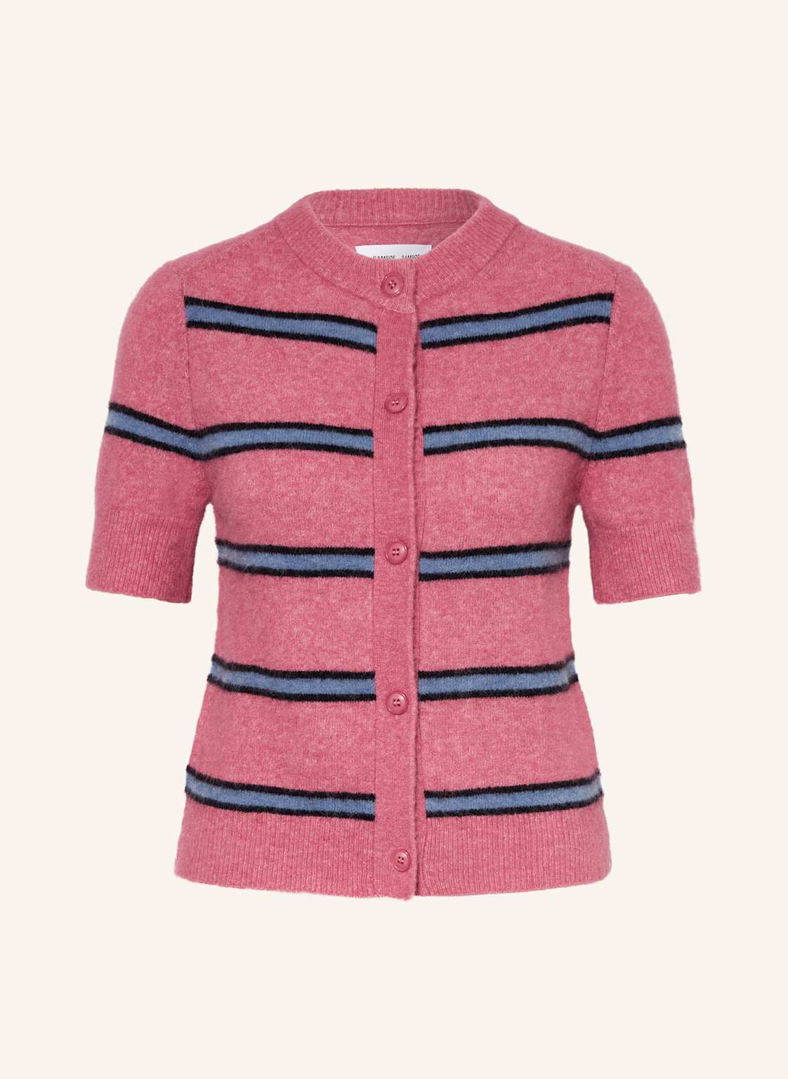Samsøe Samsøe Strickjacke Sanoura Mit Merinowolle Und Alpaka rosa Samsøe Samsøe Strickjacke Sanoura Mit Merinowolle Und Alpaka rosa von SAMSØE SAMSØE