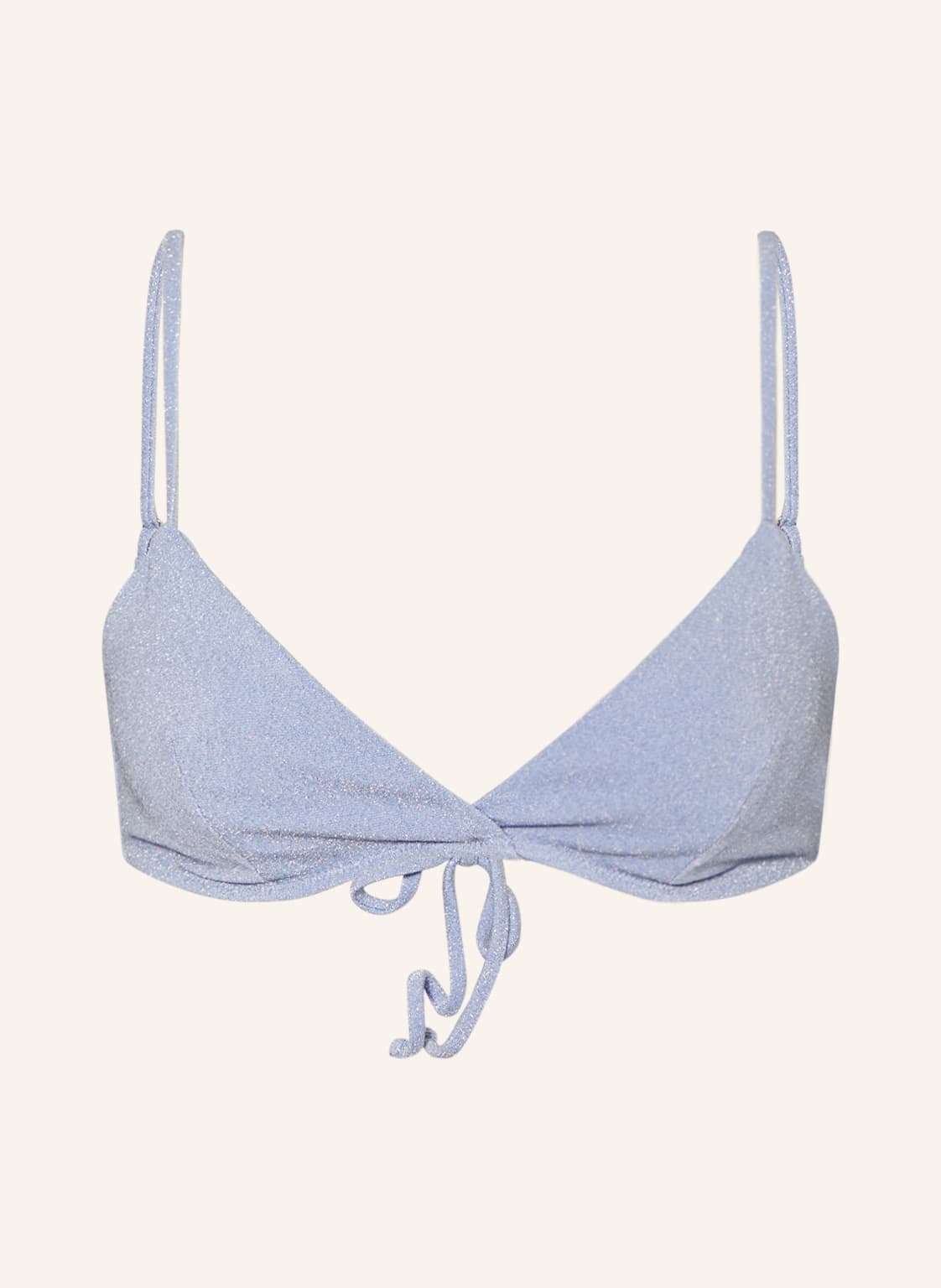 Samsøe Samsøe Triangel-Bikini-Top Alyssa Mit Glitzergarn blau Samsøe Samsøe Triangel-Bikini-Top Alyssa Mit Glitzergarn blau von SAMSØE SAMSØE