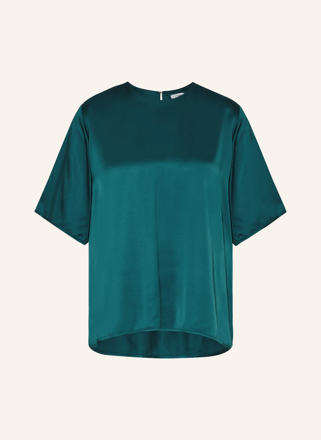 Samsøe Samsøe Blusenshirt Denise Aus Satin gruen Samsøe Samsøe Blusenshirt Denise Aus Satin gruen von SAMSØE SAMSØE