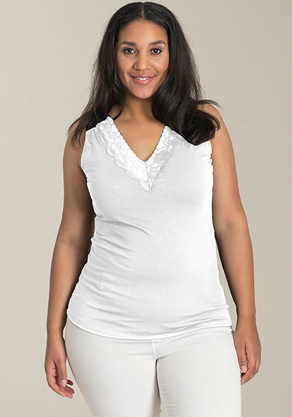 SANDGAARD Tanktop, mit Spitze am Ausschnitt SANDGAARD Tanktop, mit Spitze am Ausschnitt von SANDGAARD