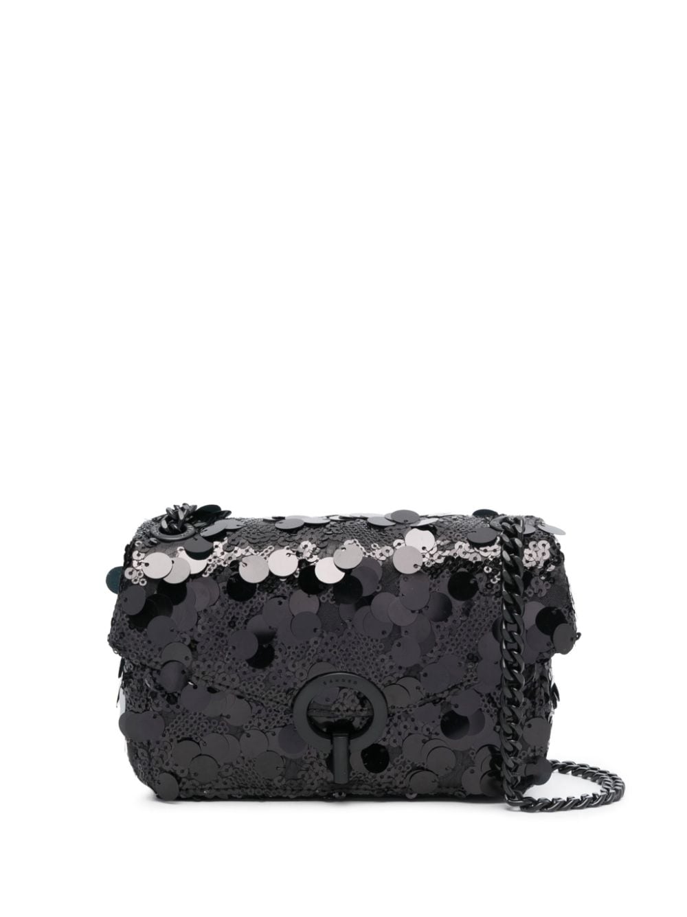 SANDRO Yza Disco sequin-embellished shoulder bag - Black von SANDRO