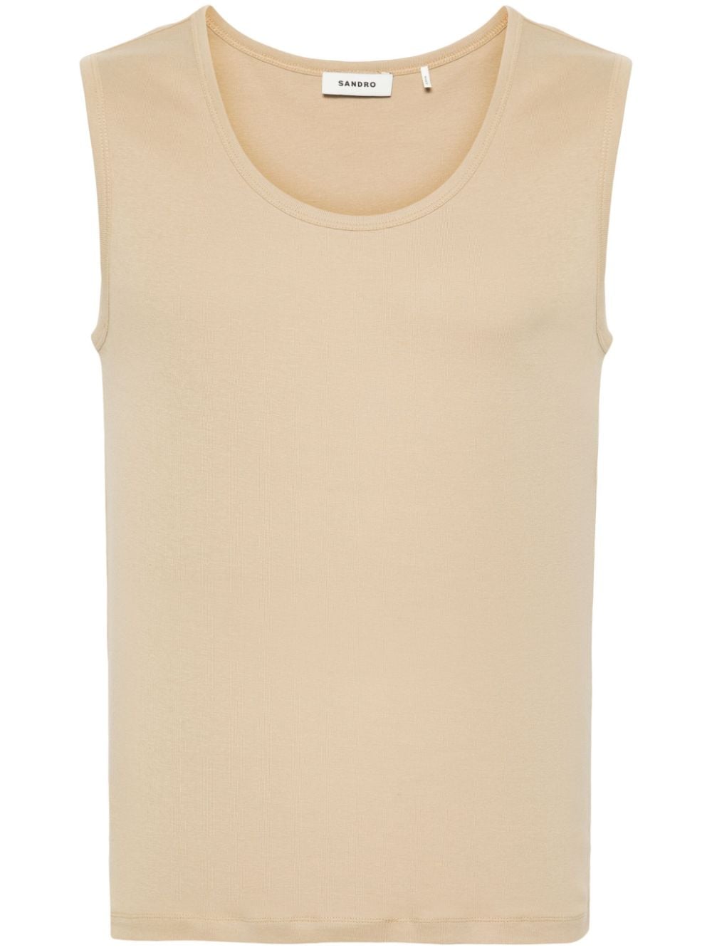 SANDRO cotton tank top - Neutrals von SANDRO