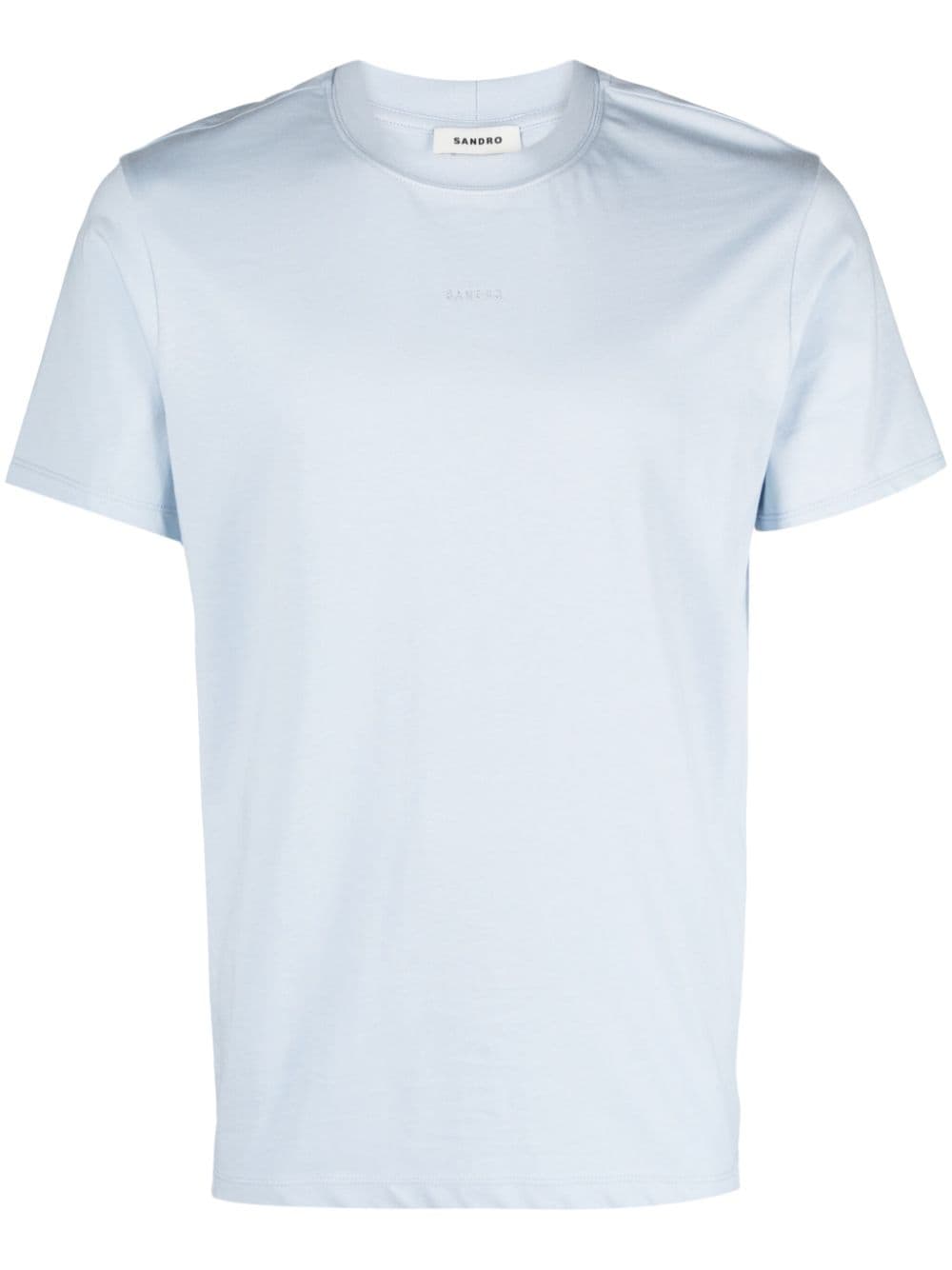 SANDRO crew-neck cotton T-shirt - Blue von SANDRO