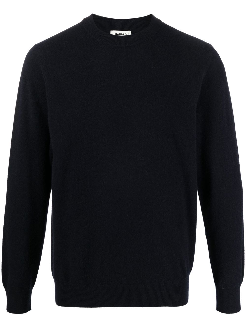 SANDRO fine-knit round neck jumper - Blue von SANDRO