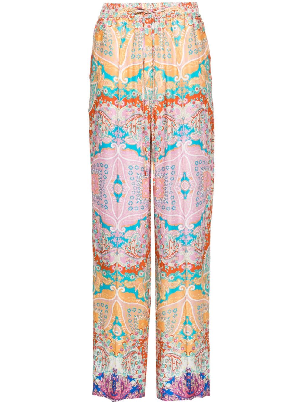 SANDRO graphic-print palazzo pants - Pink von SANDRO