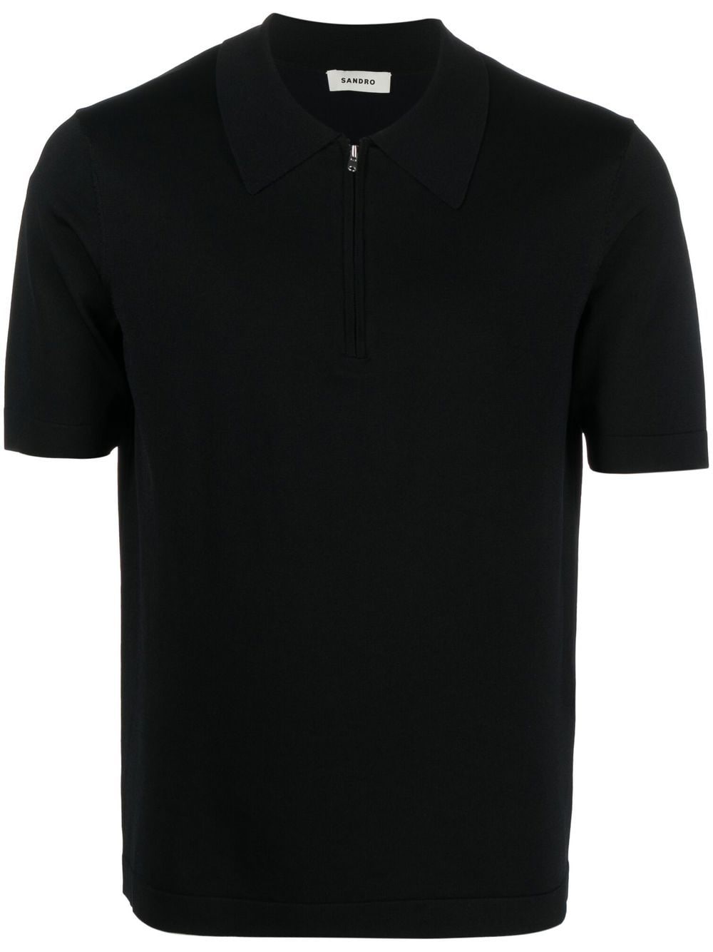 SANDRO half-zip fastening polo shirt - Black von SANDRO