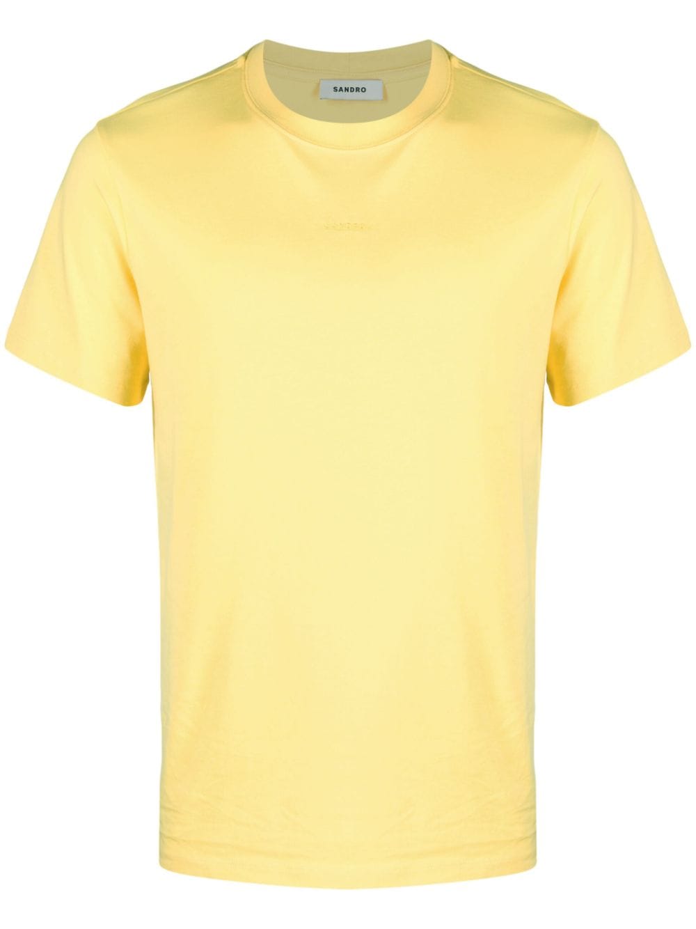 SANDRO logo-embroidered cotton T-shirt - Yellow von SANDRO