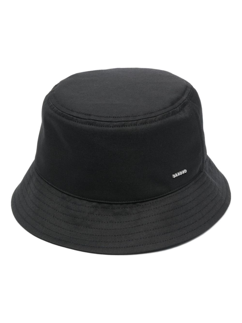 SANDRO logo-lettering bucket hat - Black von SANDRO