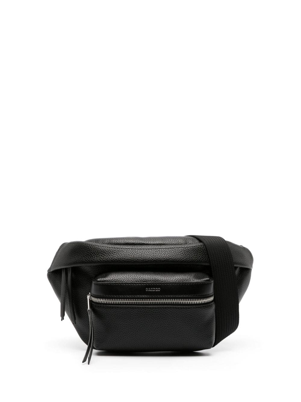 SANDRO logo-stamp belt bag - Black von SANDRO