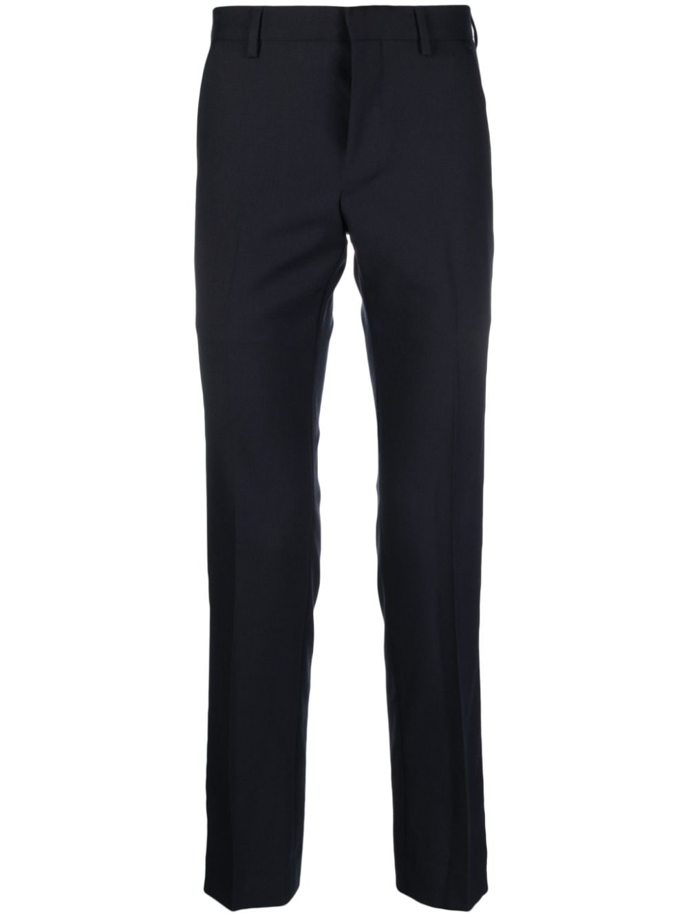 SANDRO mid-rise tapered-leg trousers - Blue von SANDRO