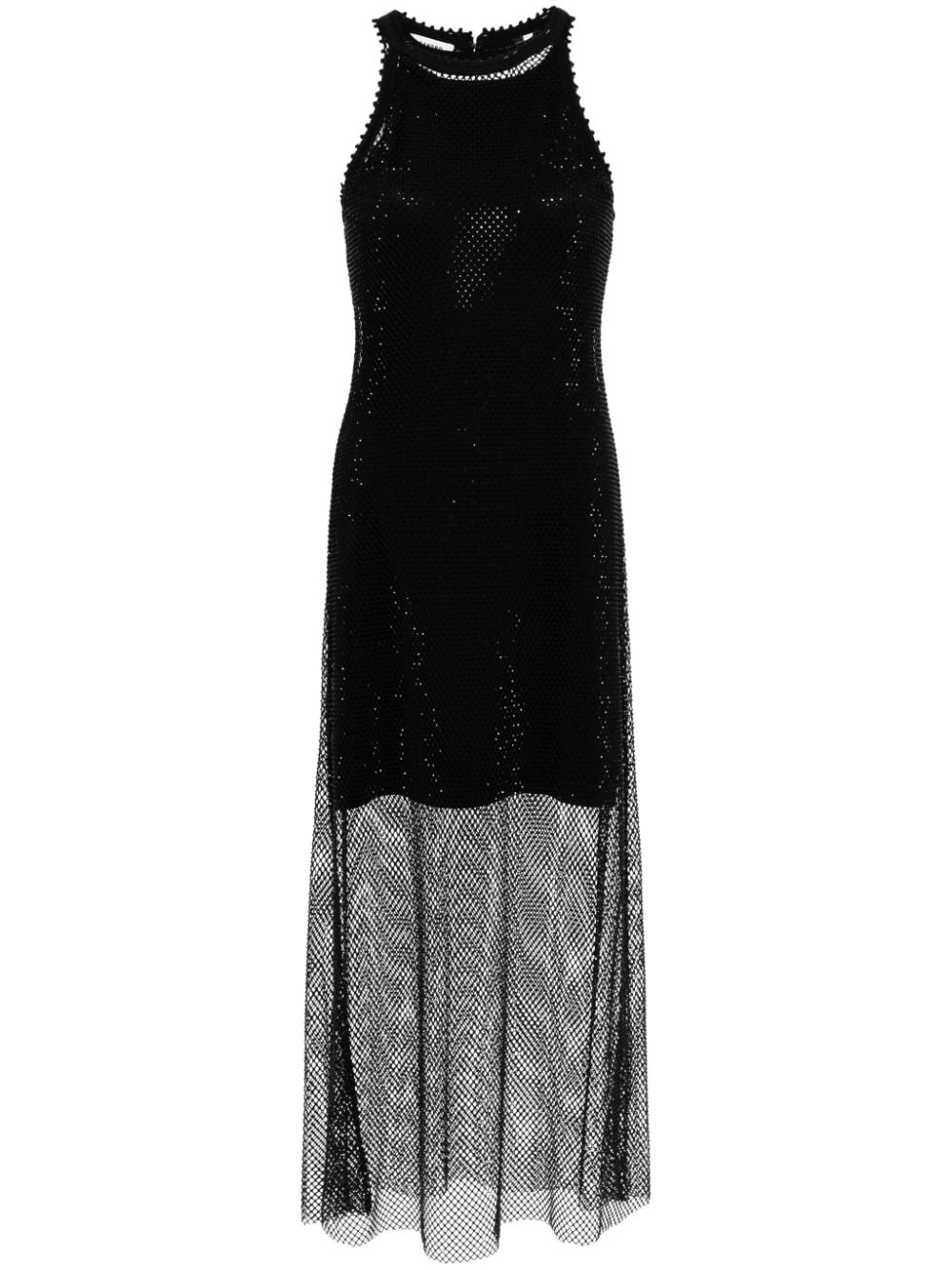 SANDRO rhinestone-embellished mesh dress - Black von SANDRO