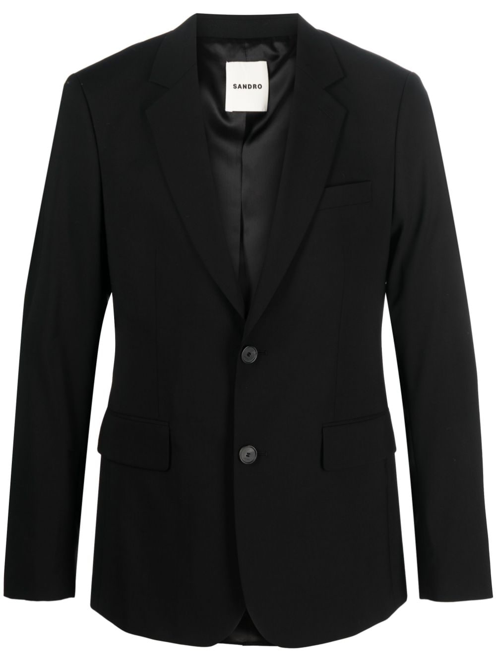 SANDRO single-breasted blazer - Black von SANDRO