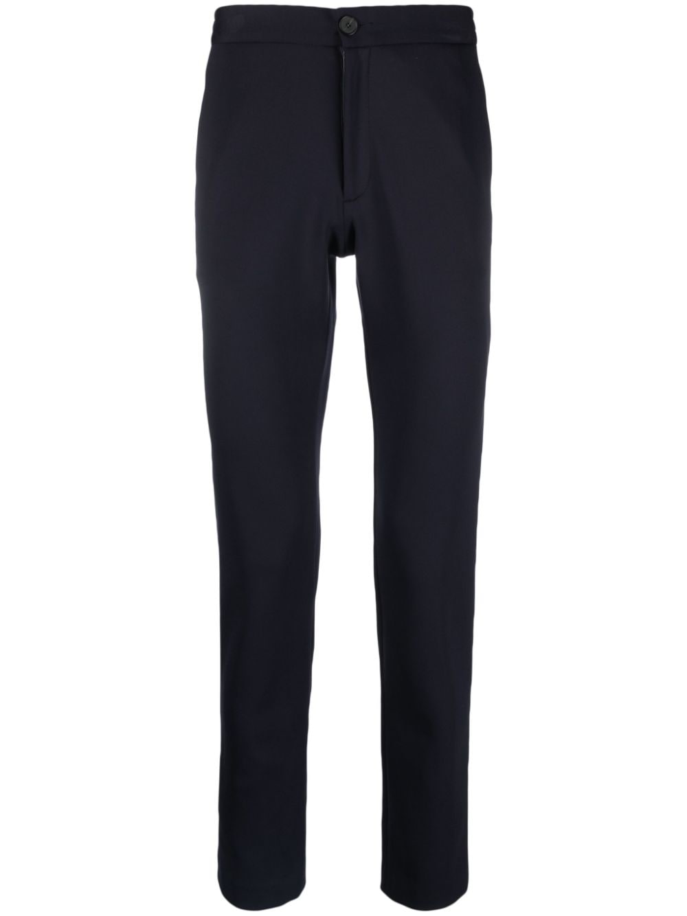 SANDRO slim-cut elasticated-waistband trousers - Blue von SANDRO