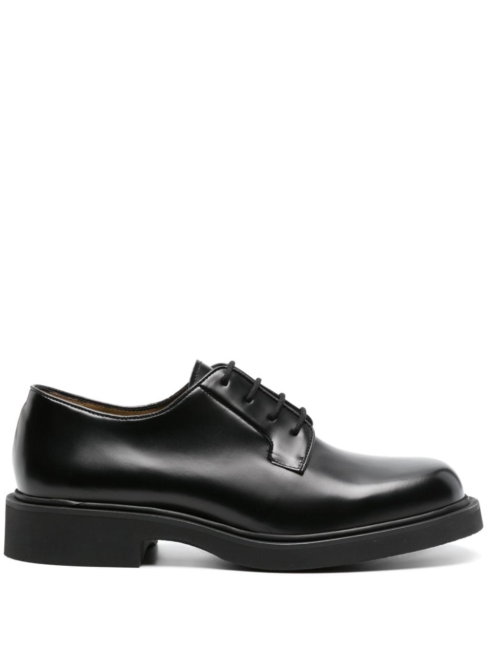 SANDRO square-toe leather derby shoes - Black von SANDRO