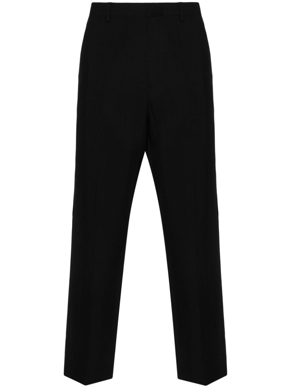 SANDRO twill straight-leg trousers - Black von SANDRO
