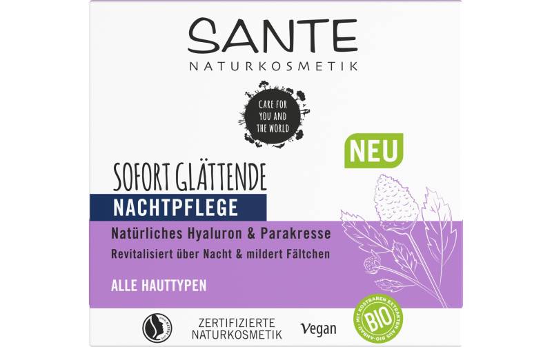 SANTE Nachtcreme »Sofort glättend Hy« von SANTE