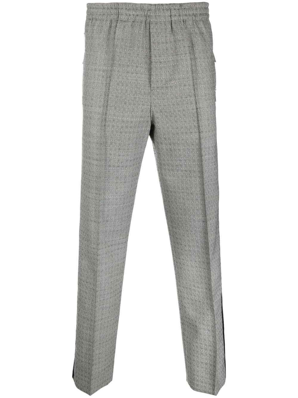 SAPIO N40 graphic-print straight-leg trousers - Grey von SAPIO