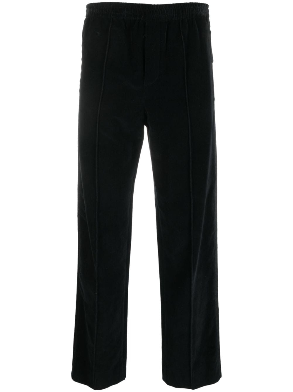SAPIO N40 straight-leg velvet trousers - Black von SAPIO