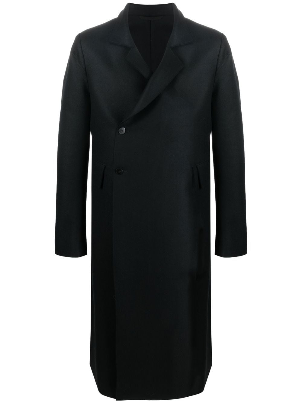 SAPIO button-fastening wool coat - Black von SAPIO