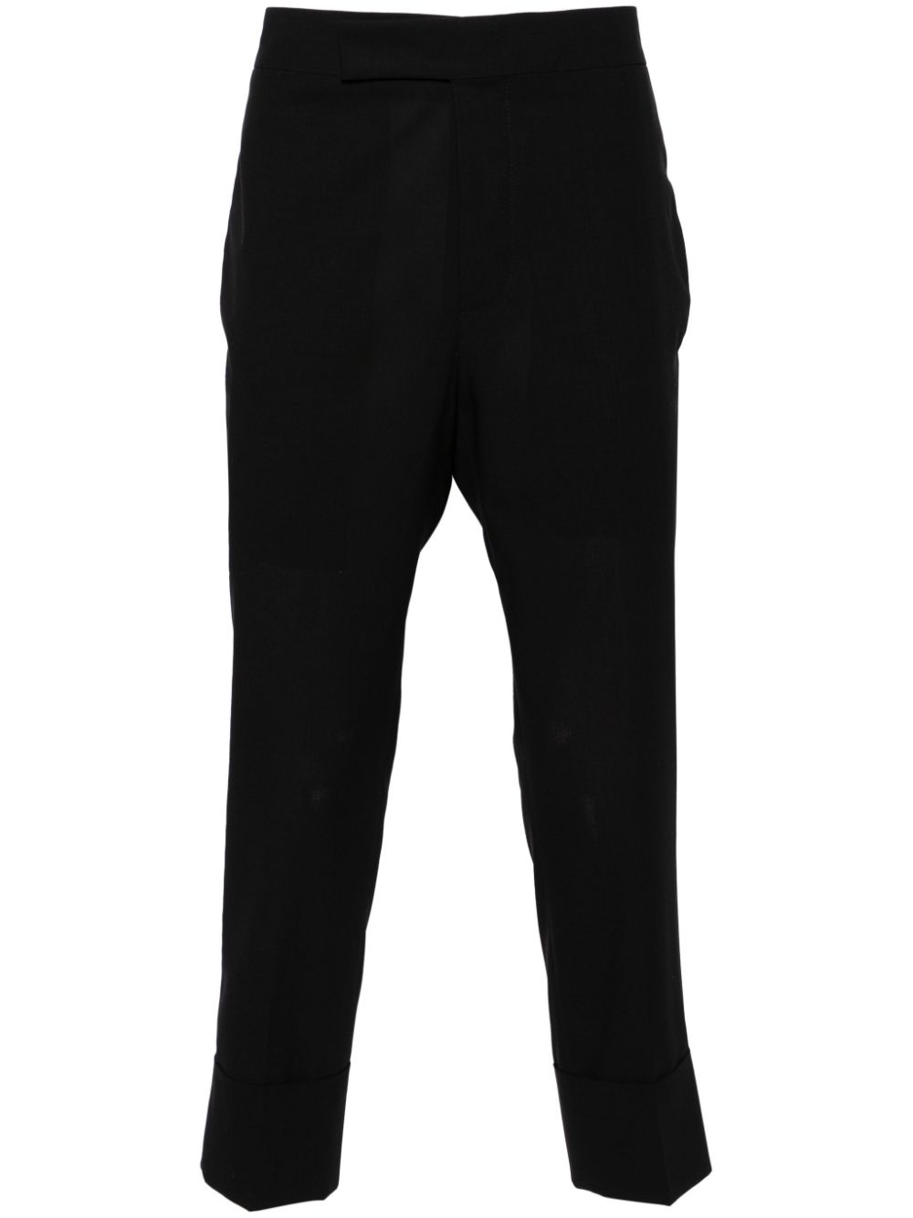 SAPIO cropped tailored wool trousers - Black von SAPIO