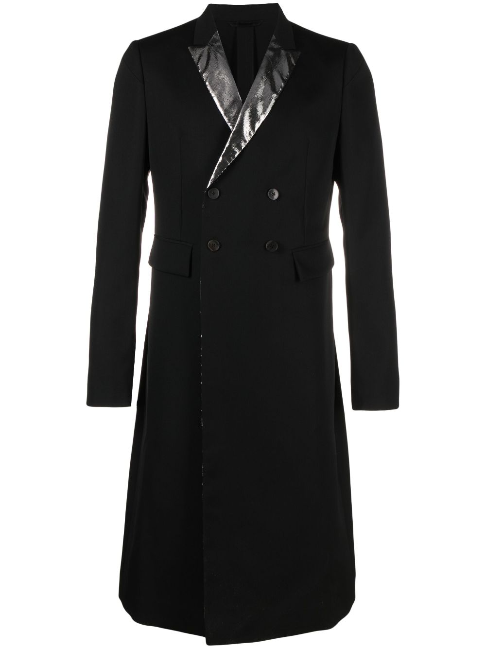 SAPIO double-breasted coat - Black von SAPIO