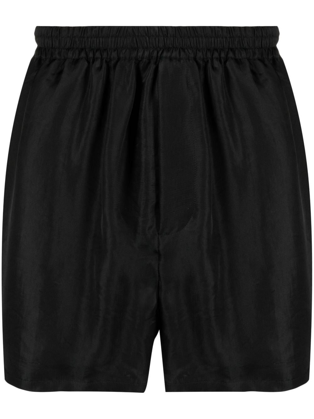 SAPIO elastic-waistband satin shorts - Black von SAPIO