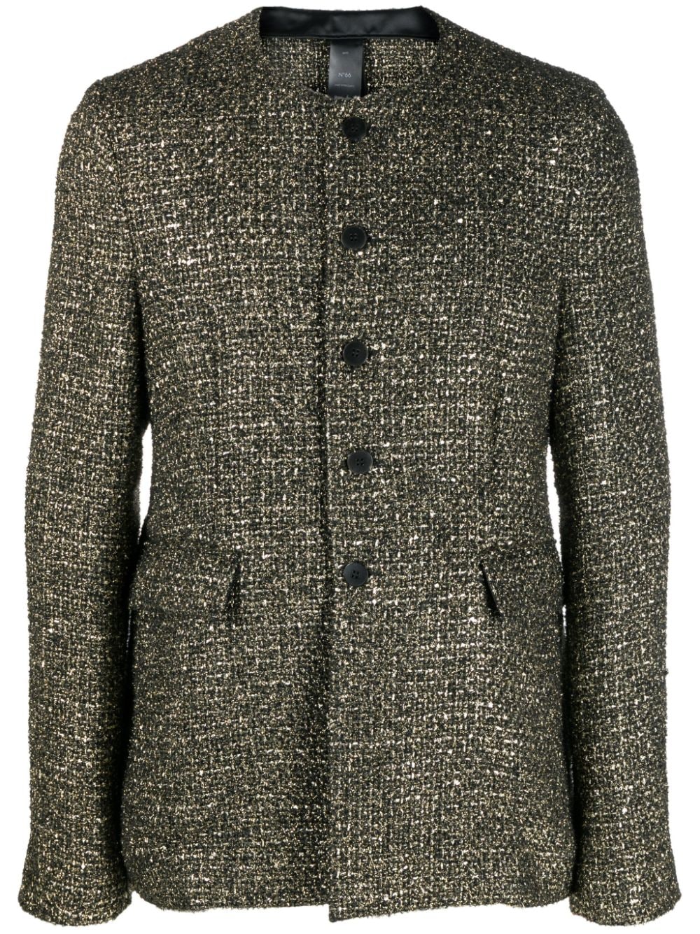 SAPIO lamé-effect bouclé jacket - Gold von SAPIO