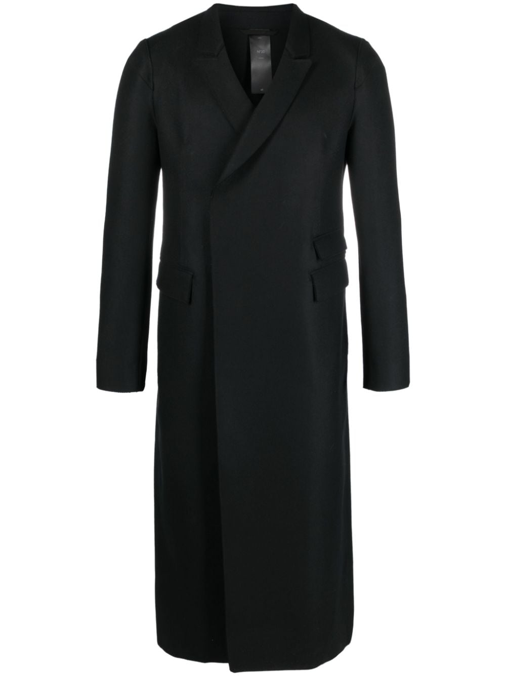 SAPIO notched-lapels wool coat - Black von SAPIO