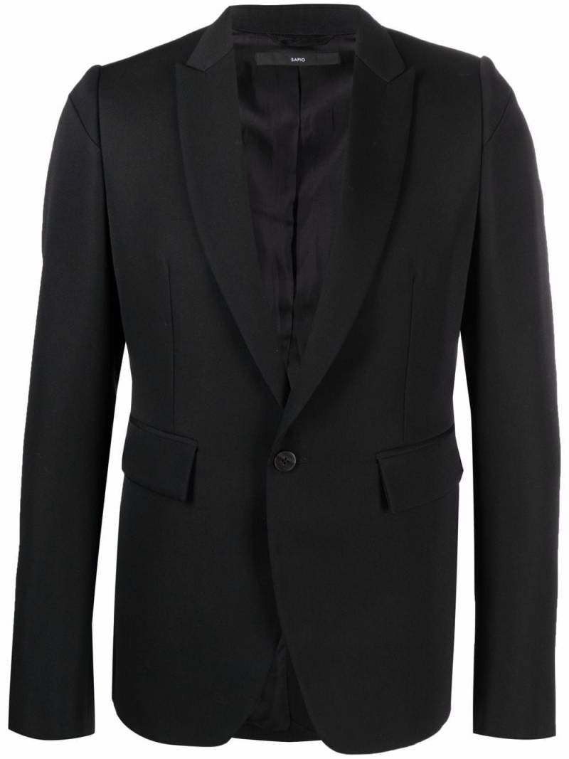 SAPIO single-breasted tailored blazer - Black von SAPIO