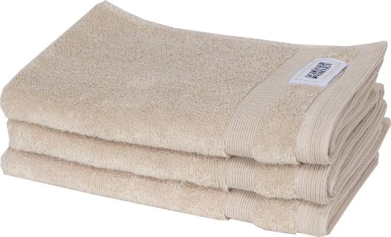 SCHÖNER WOHNEN-Kollektion Gästehandtuch »Cuddly«, (3 St., Gästehandtuch 30 x 50 cm), schnell trocknende Airtouch-Qualität von SCHÖNER WOHNEN-KOLLEKTION