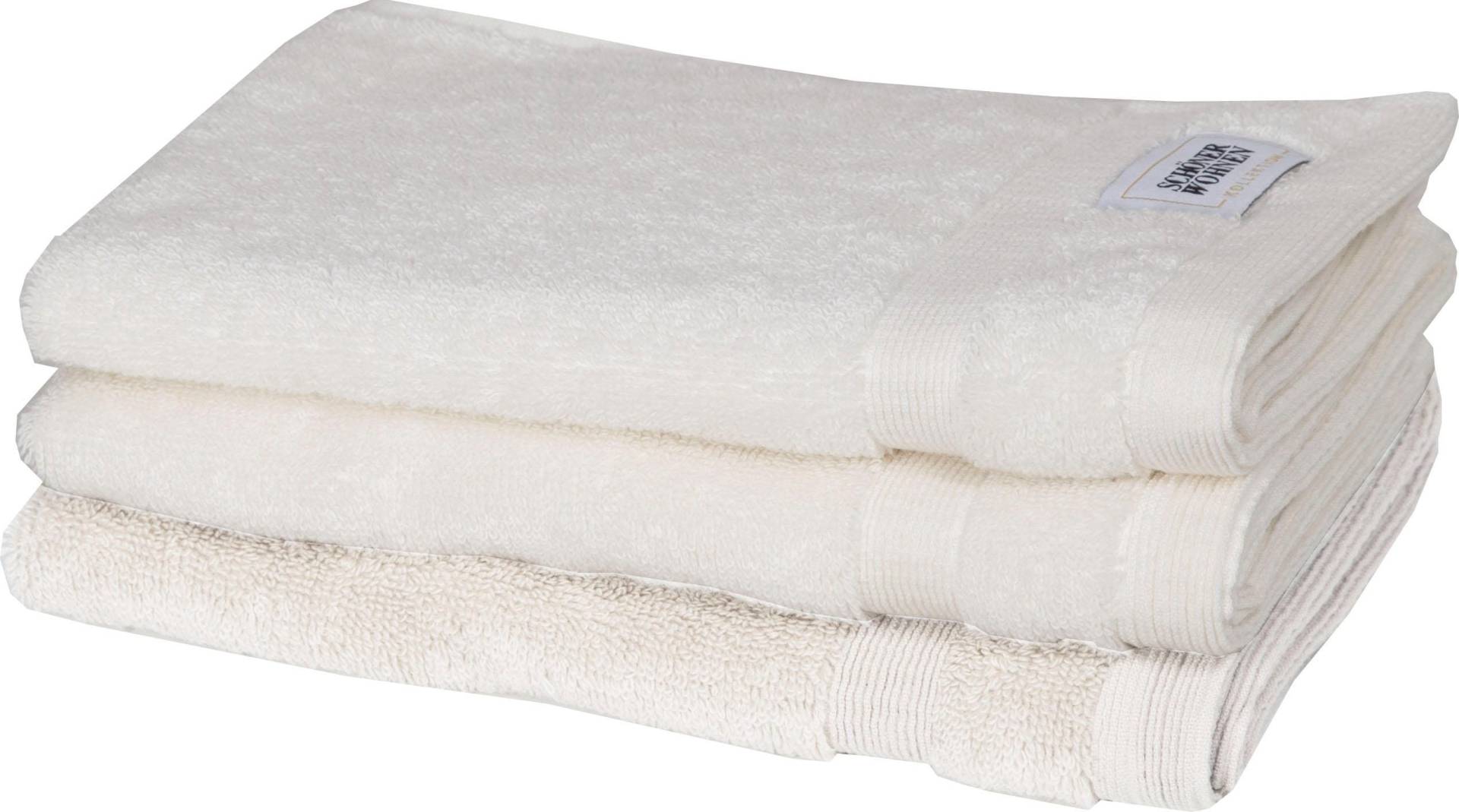 SCHÖNER WOHNEN-Kollektion Gästehandtuch »Cuddly«, (3 St., Gästehandtuch 30 x 50 cm), schnell trocknende Airtouch-Qualität SCHÖNER WOHNEN-Kollektion Gästehandtuch »Cuddly«, (3 St., Gästehandtuch 30 x 50 cm), schnell trocknende Airtouch-Qualität von SCHÖNER WOHNEN-KOLLEKTION