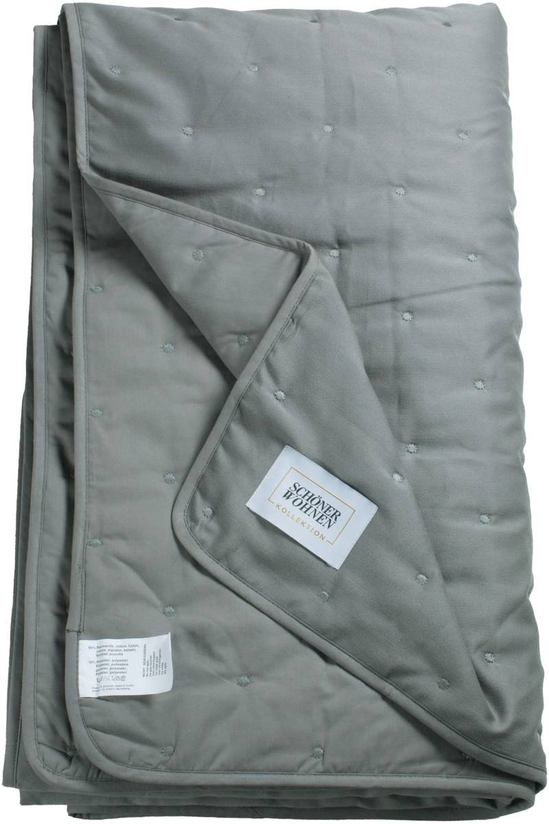 SCHÖNER WOHNEN-Kollektion Bettüberwurf »Soft«, mit Pünktchensteppung und eingenähtem Fliessfutter von SCHÖNER WOHNEN-KOLLEKTION
