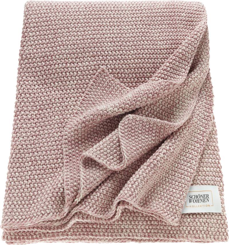 SCHÖNER WOHNEN-Kollektion Wohndecke »Melange«, Strickdecke mit Melange-Effekt, Kuscheldecke von SCHÖNER WOHNEN-KOLLEKTION