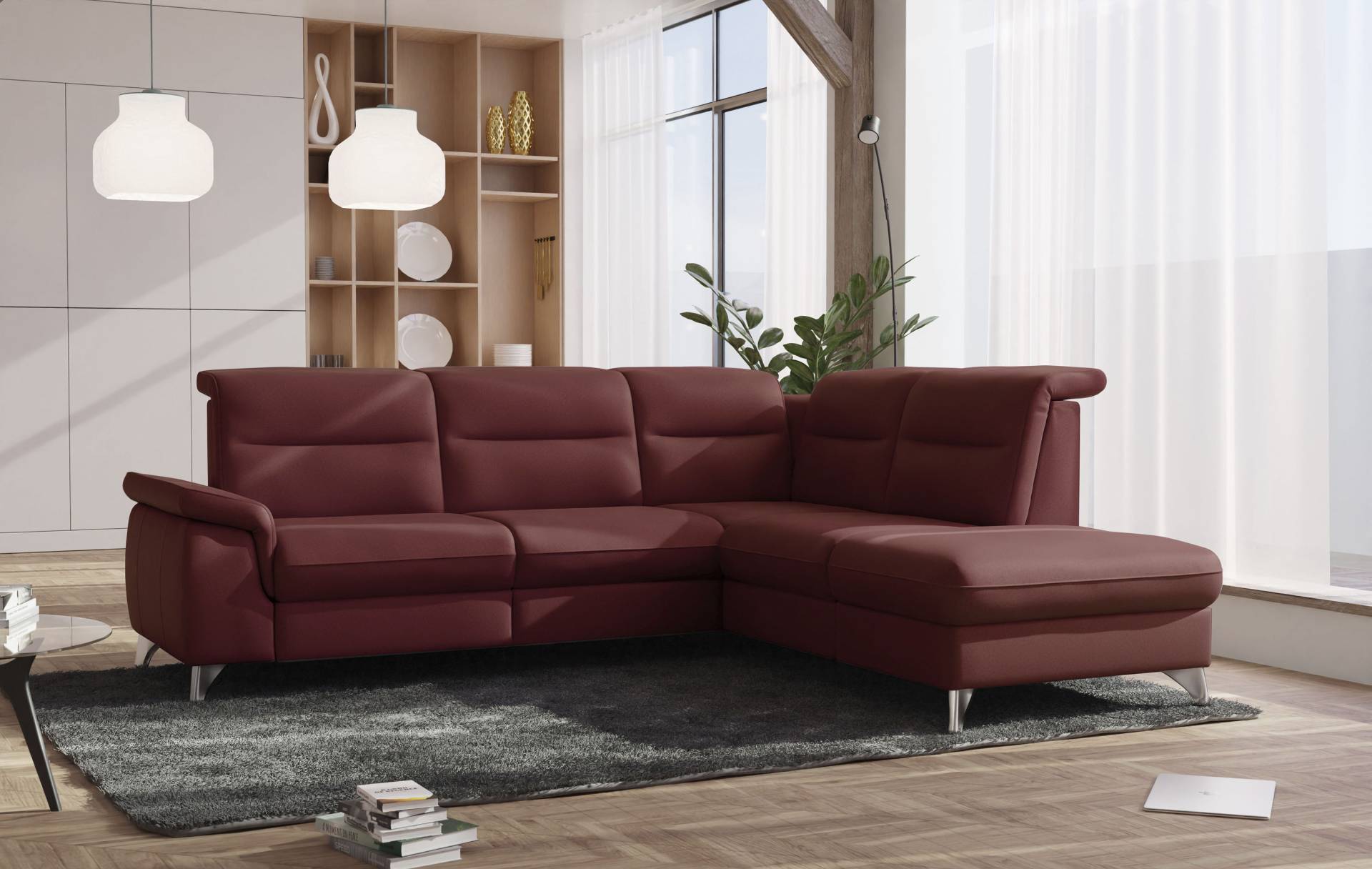 sit&more Ecksofa »Astoria«, wahlweise mit motorischer Relaxfunktion von sit&more