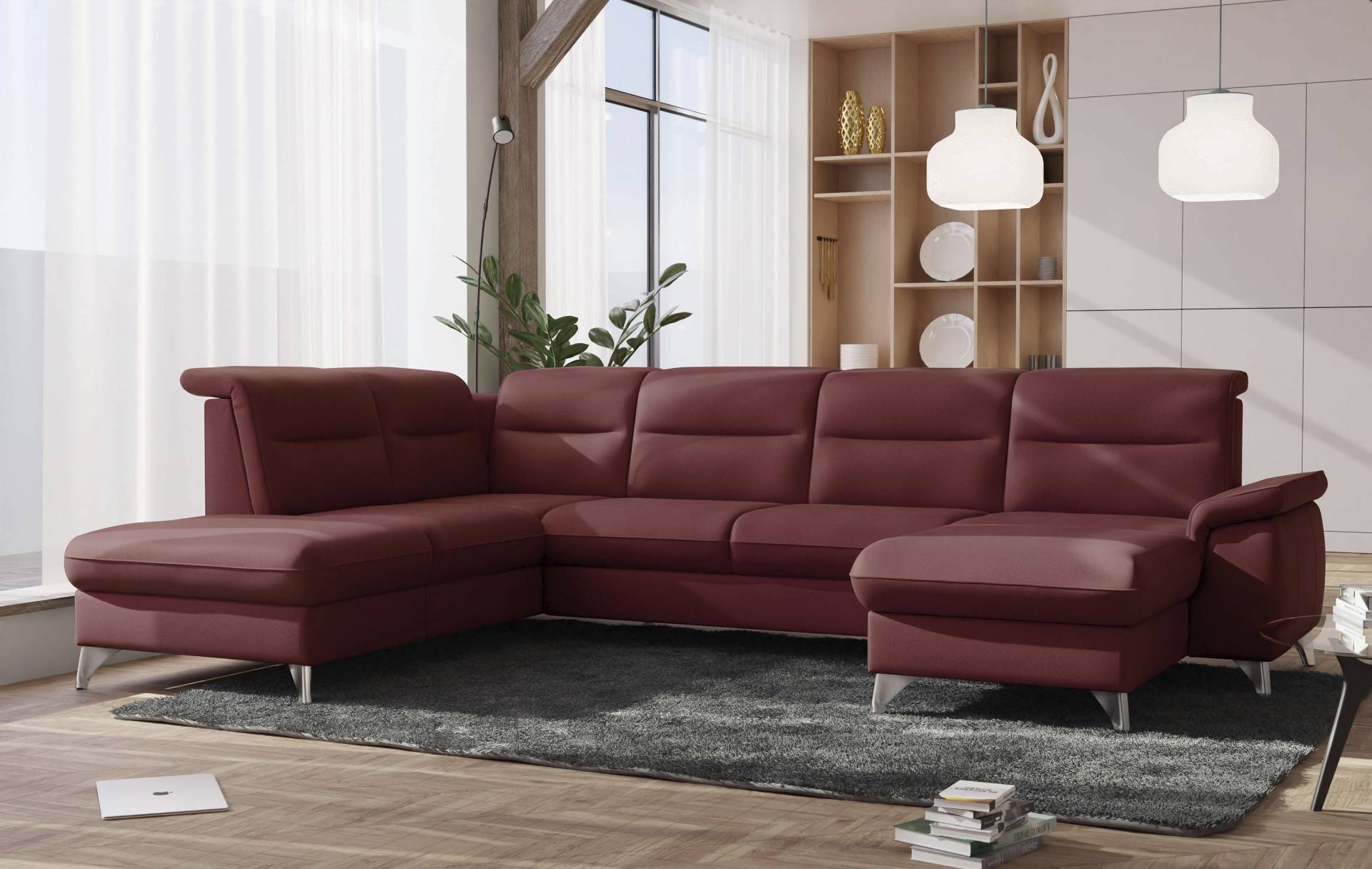 sit&more Wohnlandschaft »Astoria U-Form«, wahlweise mit motorischer Relaxfunktion sit&more Wohnlandschaft »Astoria U-Form«, wahlweise mit motorischer Relaxfunktion von sit&more