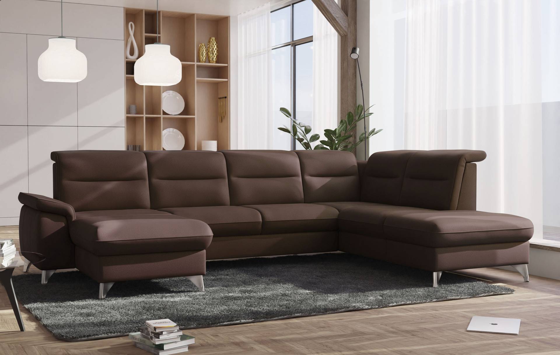 sit&more Wohnlandschaft »Astoria U-Form«, wahlweise mit motorischer Relaxfunktion sit&more Wohnlandschaft »Astoria U-Form«, wahlweise mit motorischer Relaxfunktion von sit&more