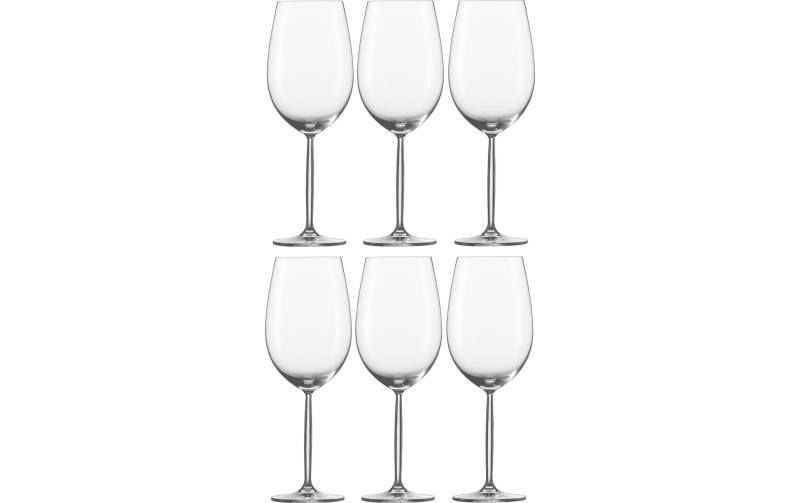 SCHOTT-ZWIESEL Rotweinglas »Diva 7,7 dl, 6 Stück, Transparent«, (Set, 6 tlg.), 6 teilig von SCHOTT-ZWIESEL