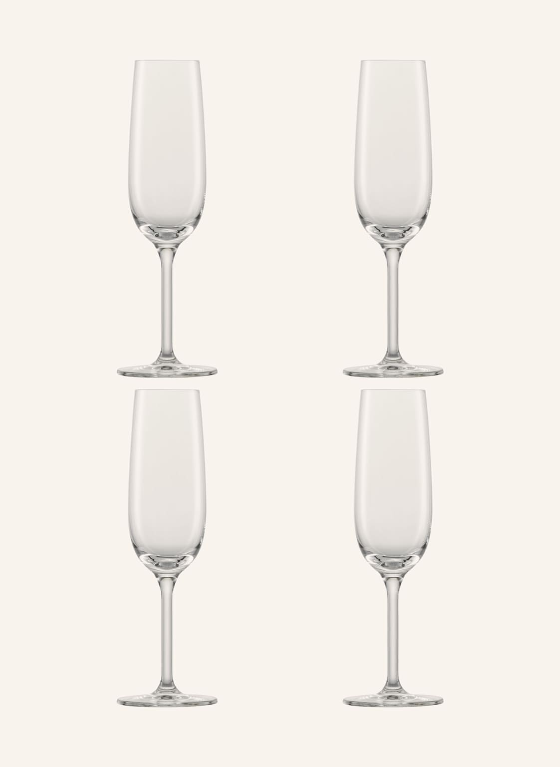 Schott Zwiesel 4er-Set Sektgläser For You transparent von SCHOTT ZWIESEL