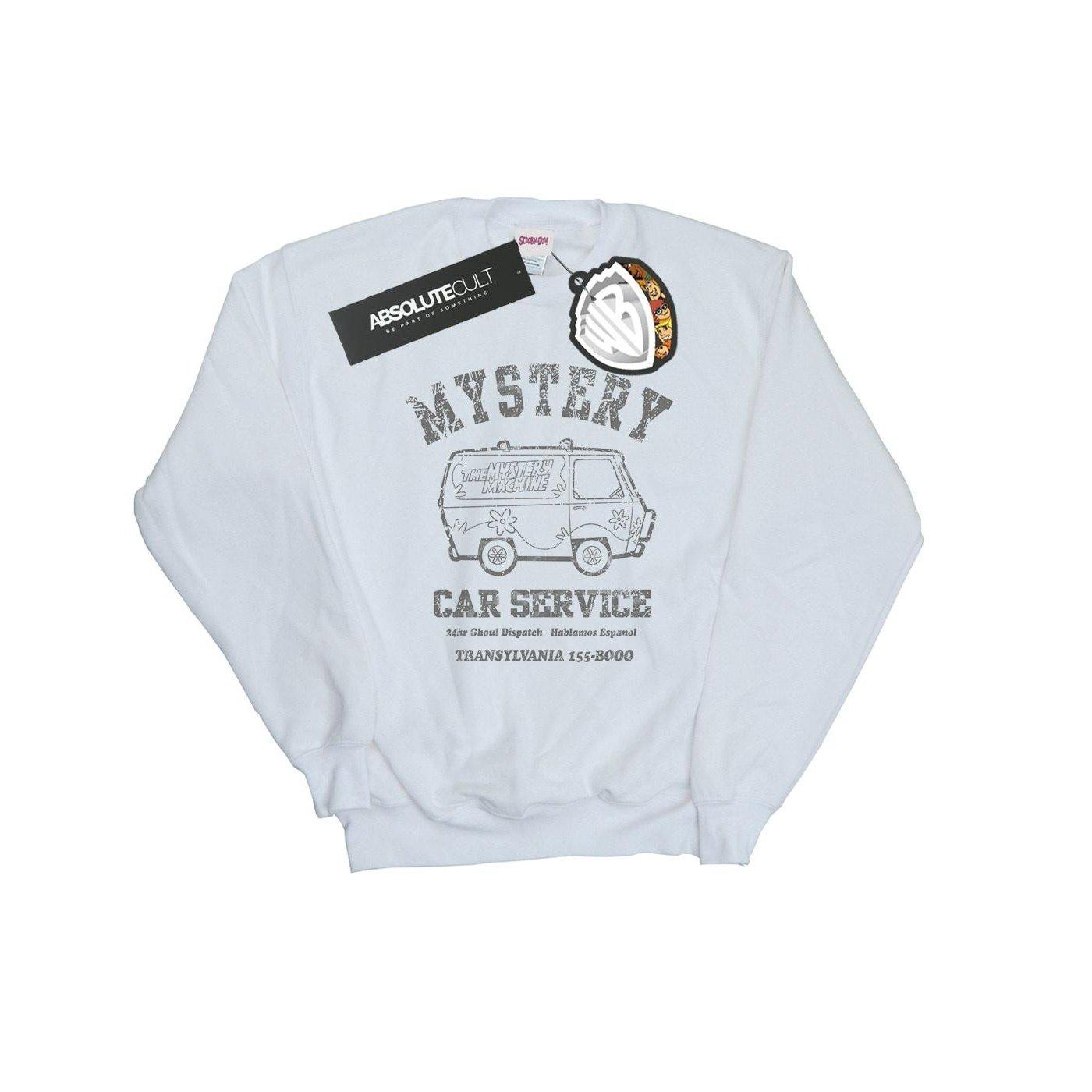 Mystery Car Service Sweatshirt Damen Weiss XL von SCOOBY DOO