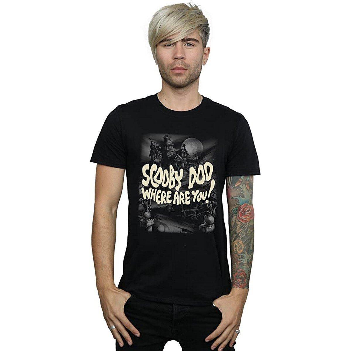 Scary Tshirt Herren Schwarz L von SCOOBY DOO