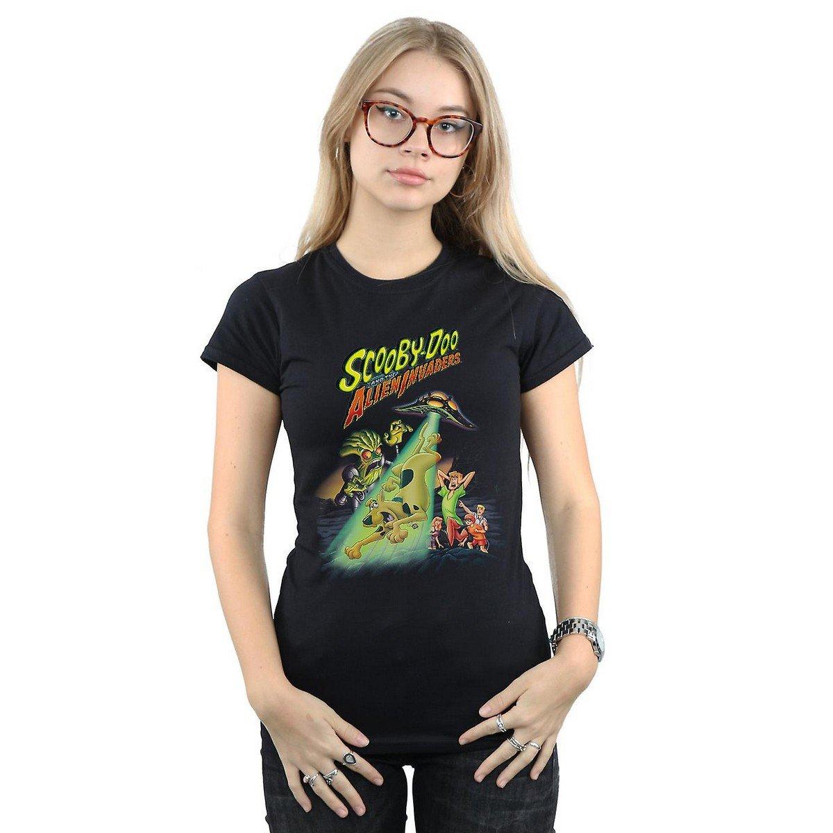 The Alien Invaders Tshirt Damen Schwarz XXL von SCOOBY DOO